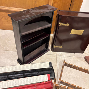 VINTAGE DISPLAY SHELVES AND MORE GROUPING - P137