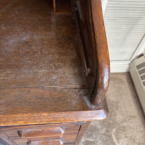SOLID WOOD ANTIQUE DESK WITH STOOL (CIRCA 1870) - P235