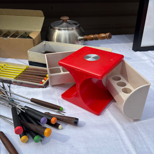 Vintage Kitchen Grouping (Red Fondue and More) - R426