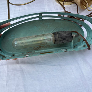 4 Vintage Lights (Rope Shade has slight damage) - R377
