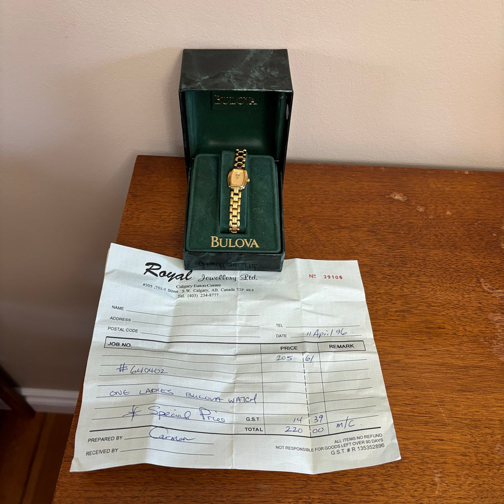 R318 Vintage Bulova ladies' quartz cocktail watch
