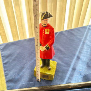 ENGRAVED WALKING STICK, WOODEN BATTON AND WODEN FIGURINE - P298