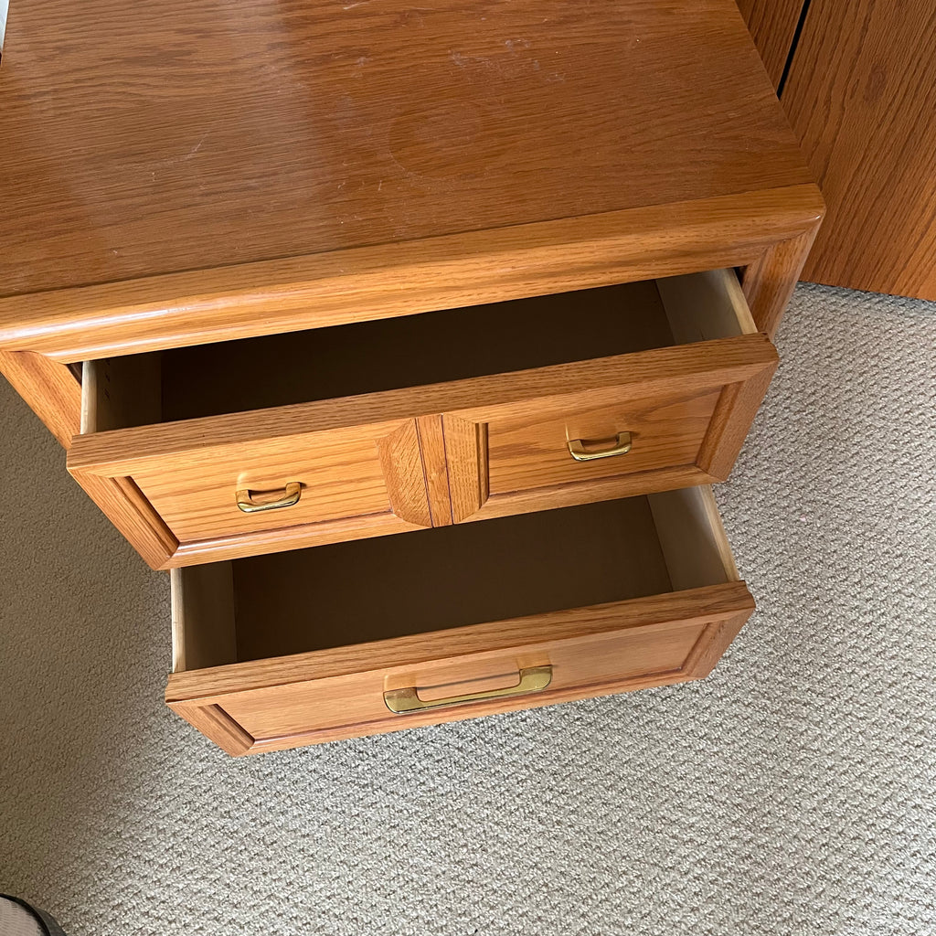 B333 Vintage Solid wood night stand (24” x 24” x 18”)