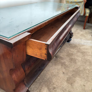 SOLID WOOD ANTIQUE CHEST WITH 1 DRAWER - P167