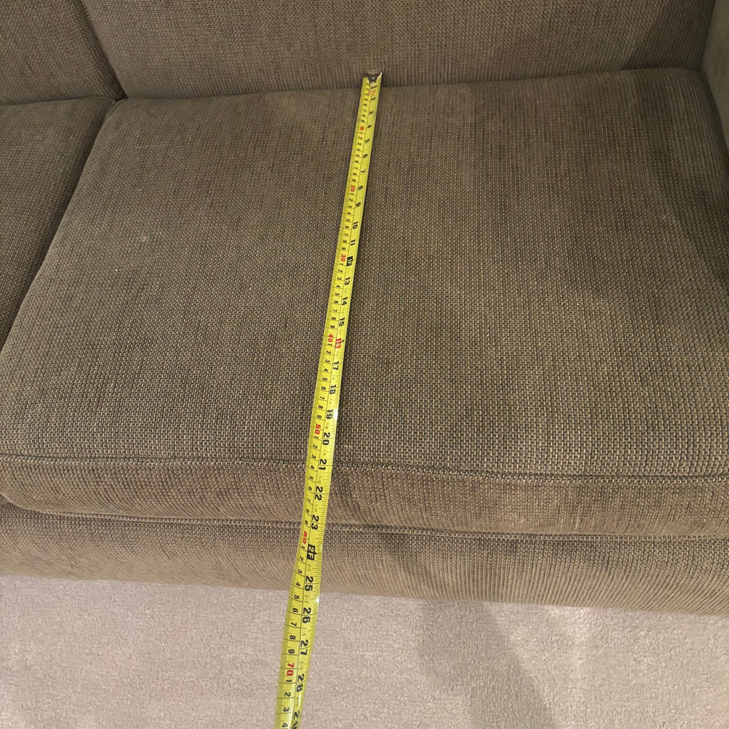 E867 Olive green fabric sofa bed