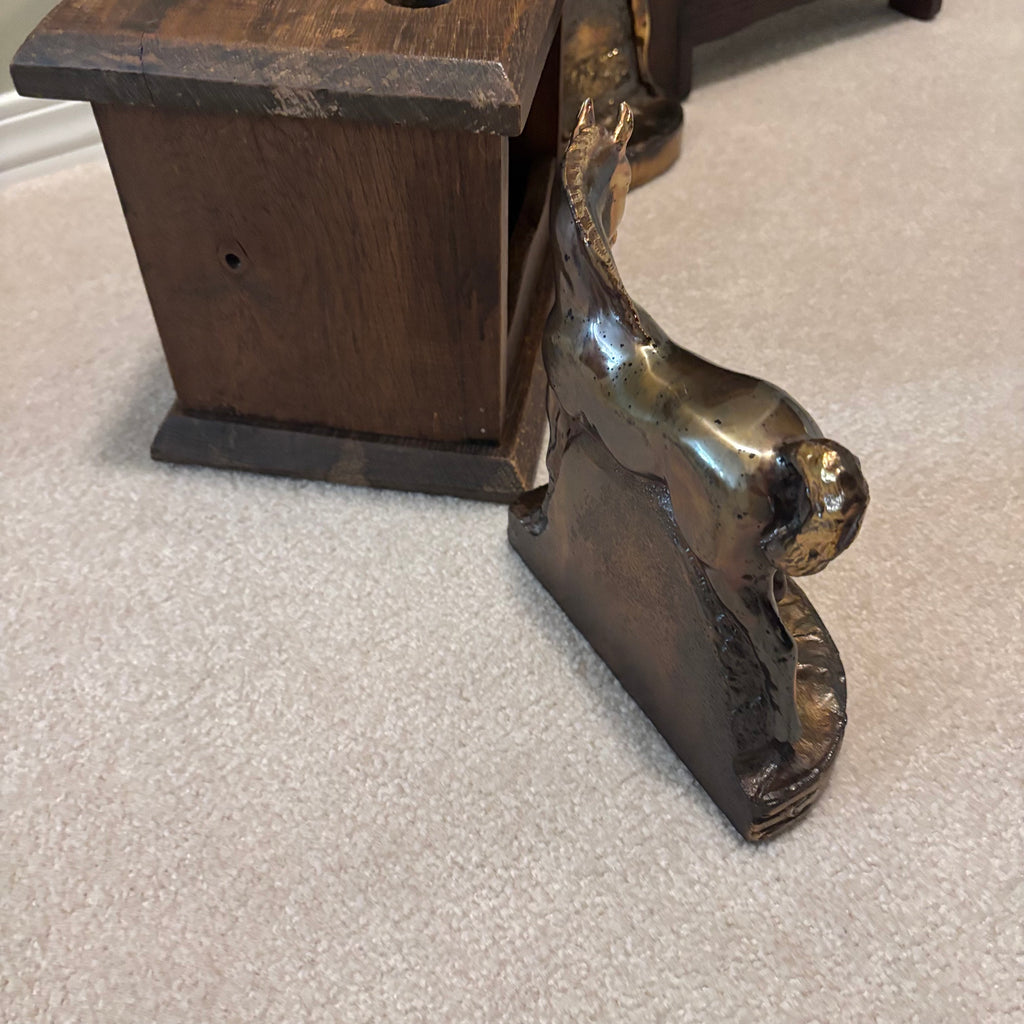 E851 Vintage Grouping (ceramic horse book ends and more)