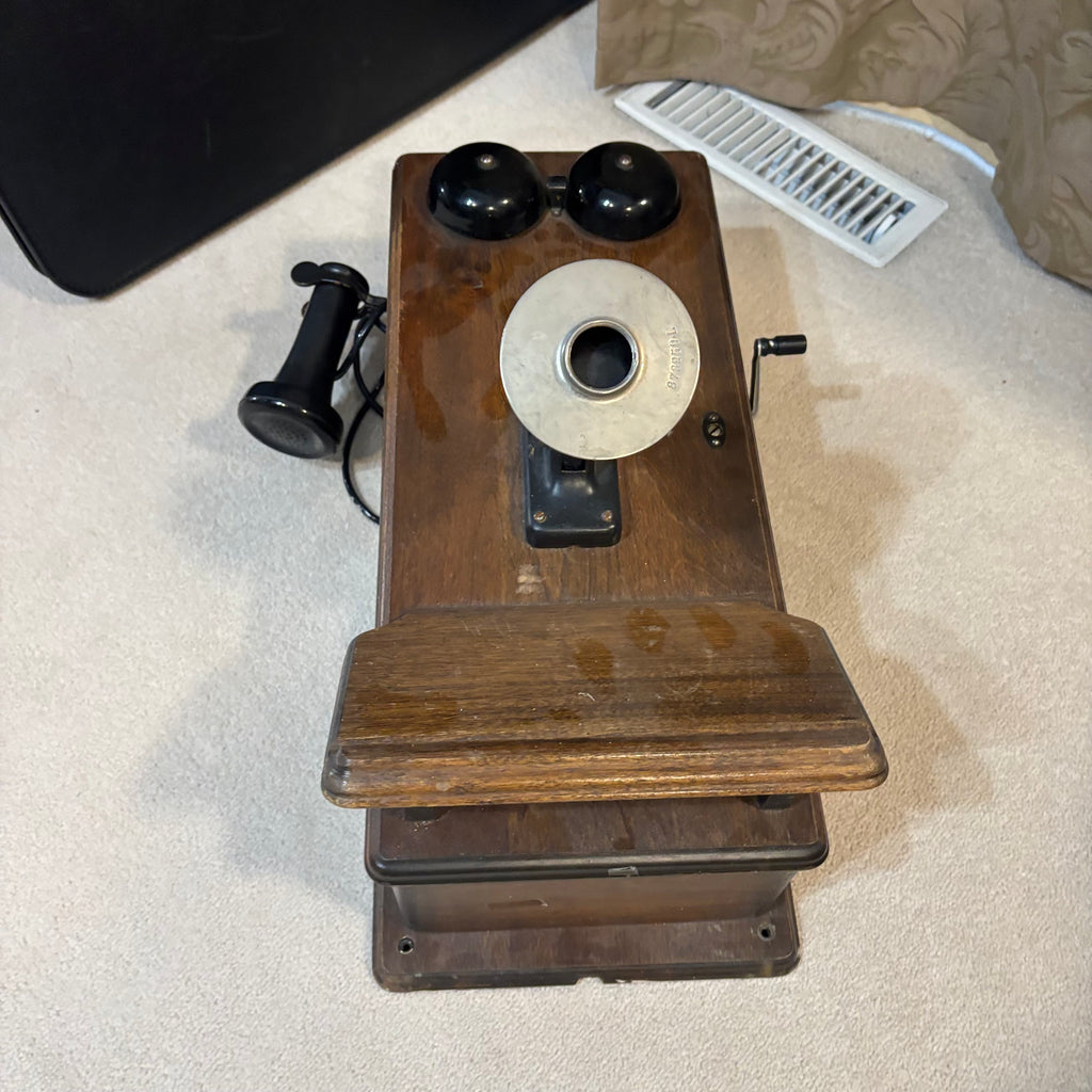 Y159 Antique Wooden Wall Phone