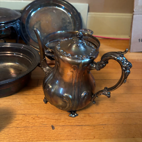 E100 Vintage silver plated pieces