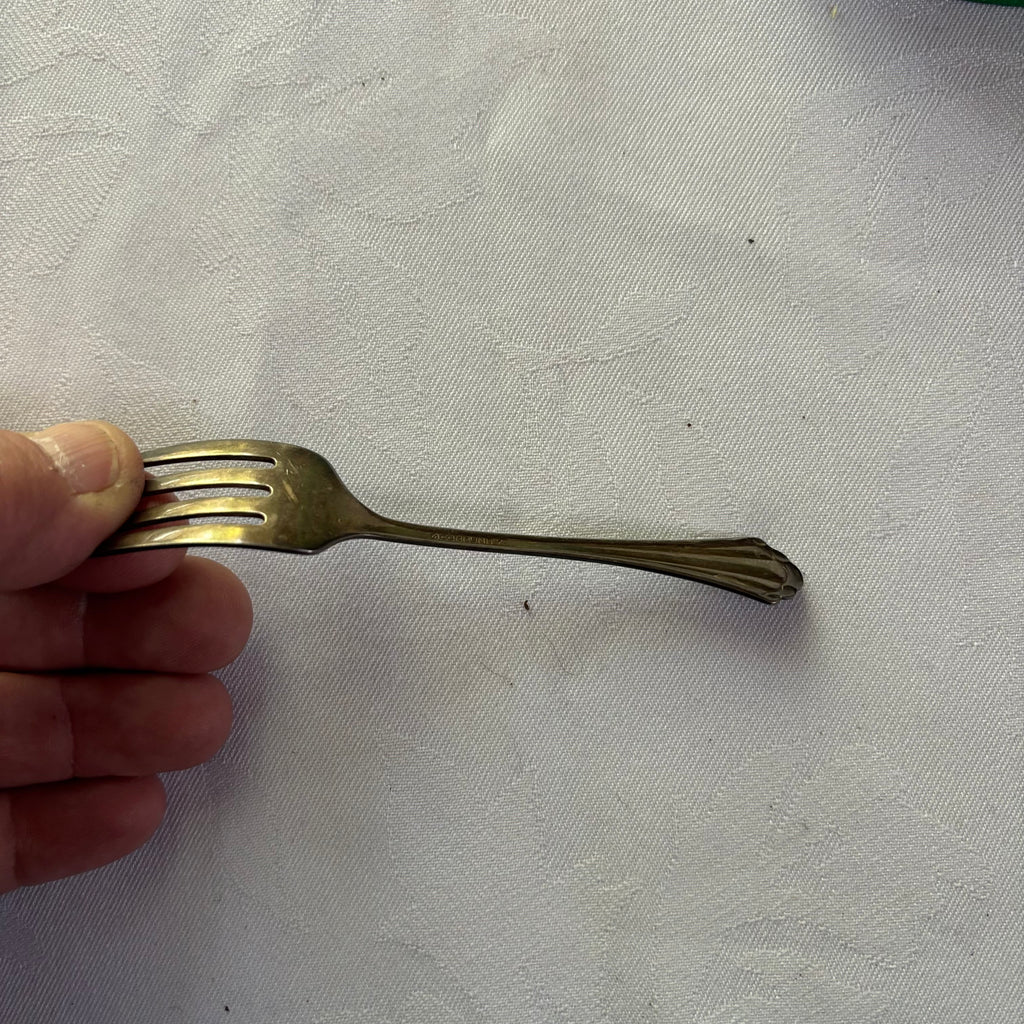 E155 Vintage silver collector spoons and more grouping