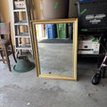 Y155 41” x 28” Wood Painted Gold framed wall mirror