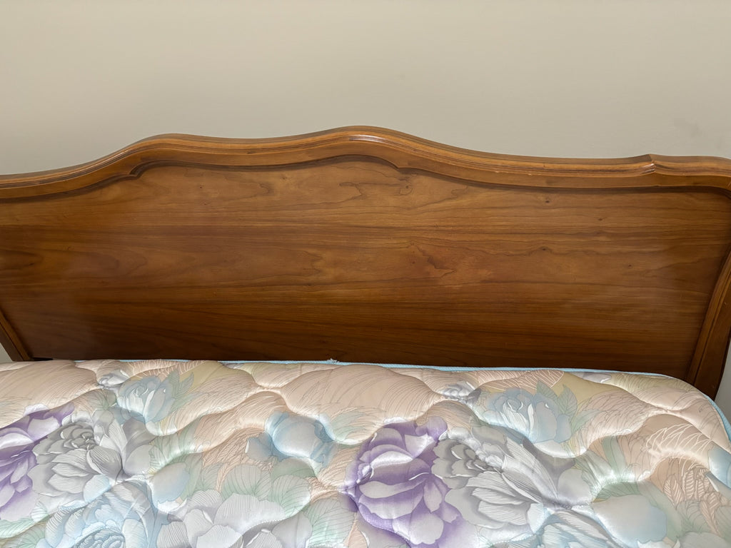 Y207 Double bed with Solid wood headboard and footboard