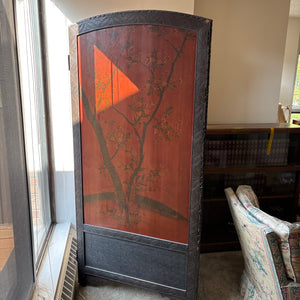 ANTIQUE ASIAN ROOM DIVIDER SCREEN WITH IN LAID MOTHER OF PEARL (AS IS) - P236