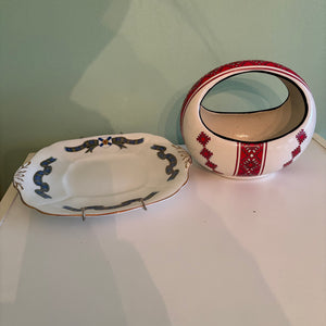 W848 Porcelain dish and plate