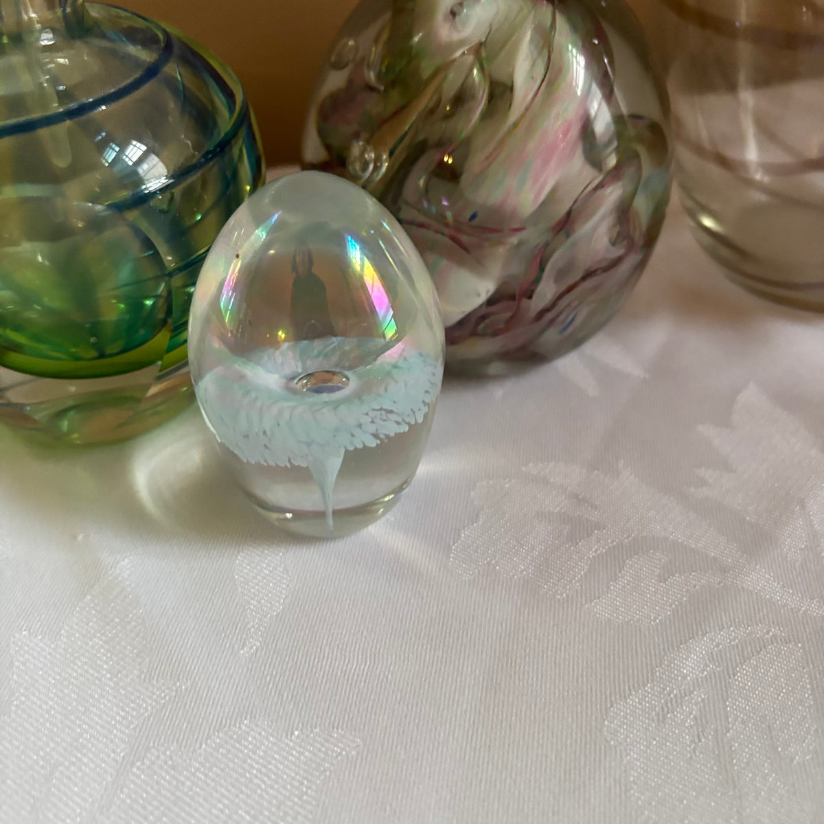 E110 Vintage art glass grouping