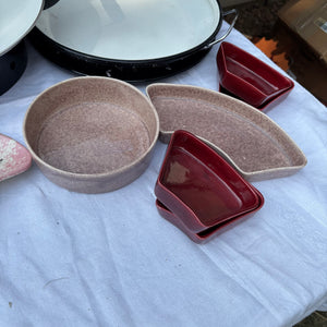 Vintage Grouping (Black & White Enamel Cookware and More) - R410