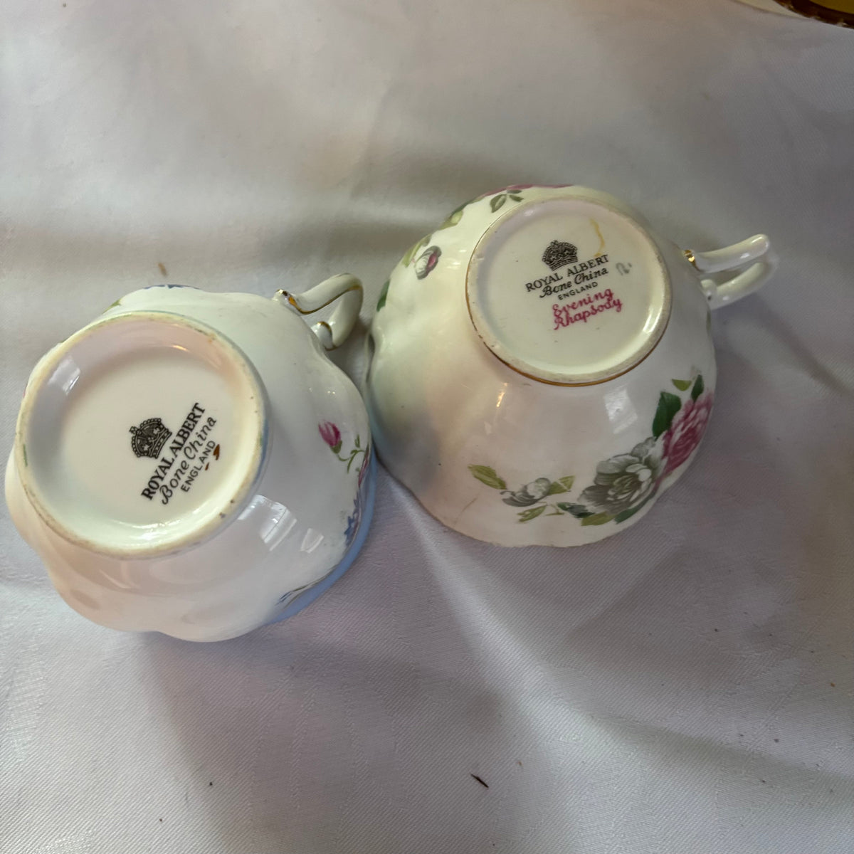 E136 Vintage teacups and more grouping