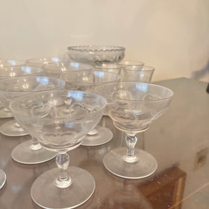 VINTAGE STEMWARE GROUPING - P107