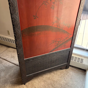 ANTIQUE ASIAN ROOM DIVIDER SCREEN WITH IN LAID MOTHER OF PEARL (AS IS) - P236