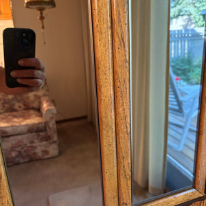 Vintage Solid Wood Cabinet with Mirrored Doors - M304