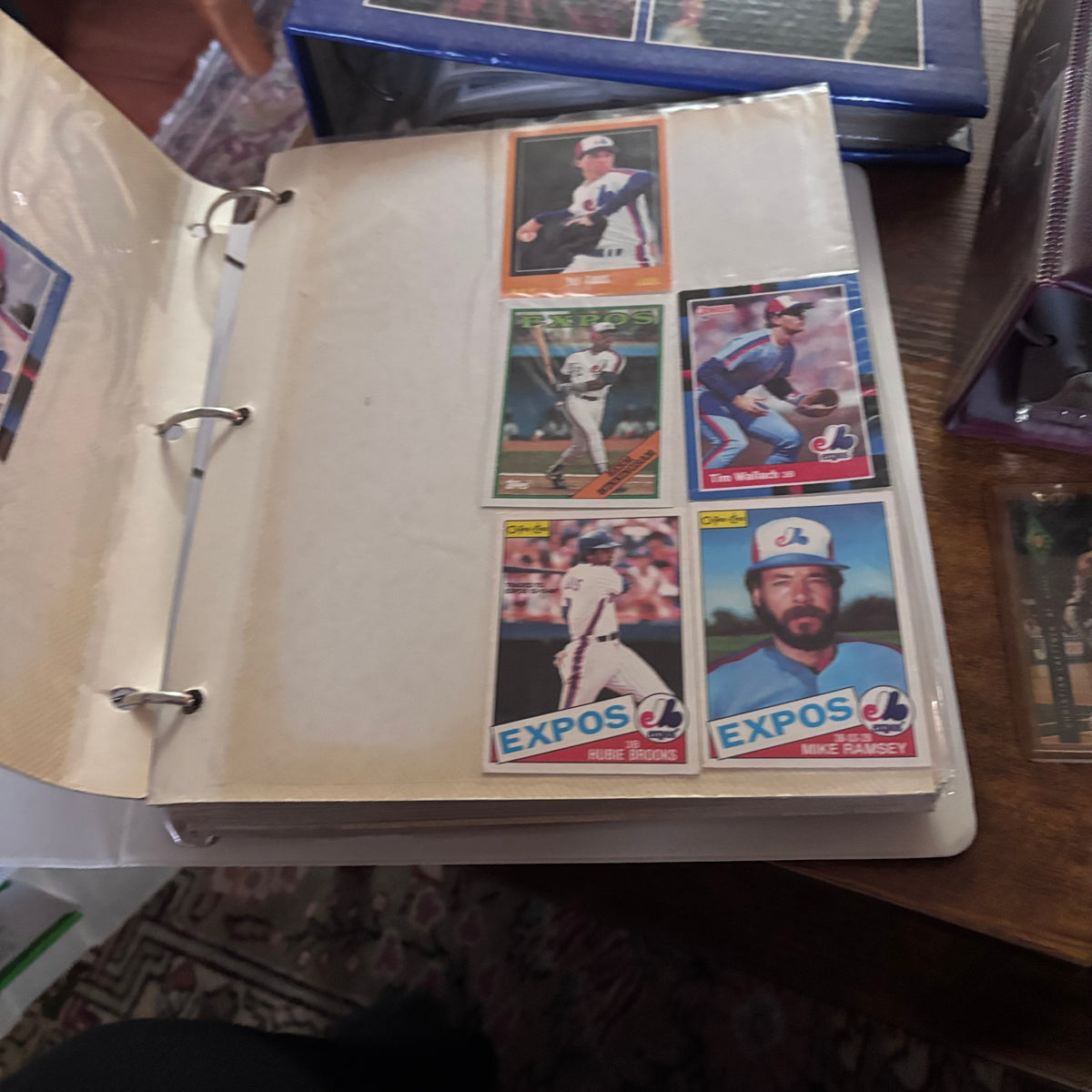 X267 Vintage sports cards grouping