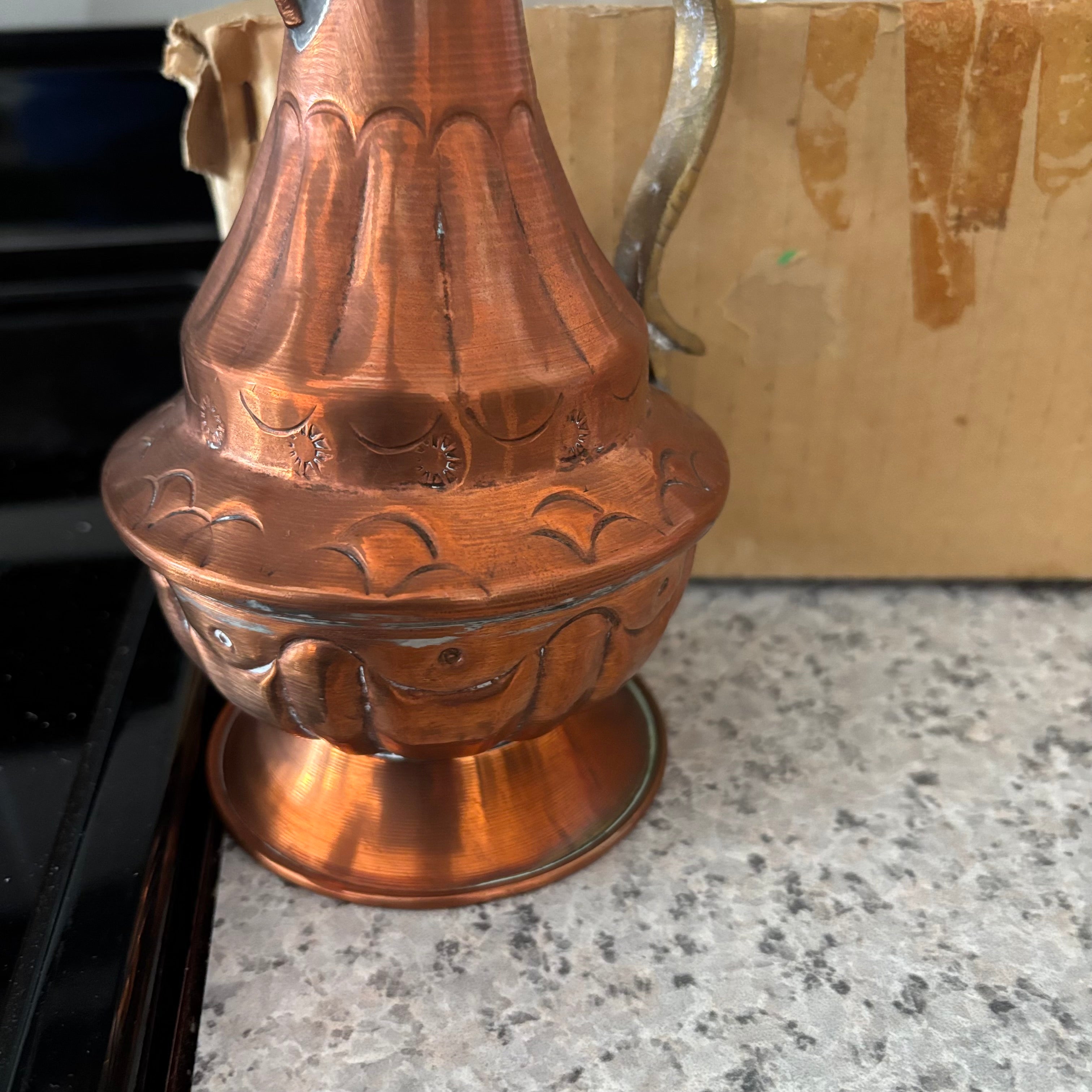 E883 Vintage Copper grouping (fondue and more)