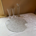 E109 Vintage Kosta Boda Lion clear crystal art glass vase and more grouping