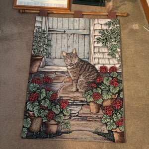 Home Decor Grouping (Cat Wall Hanging and More) - M323