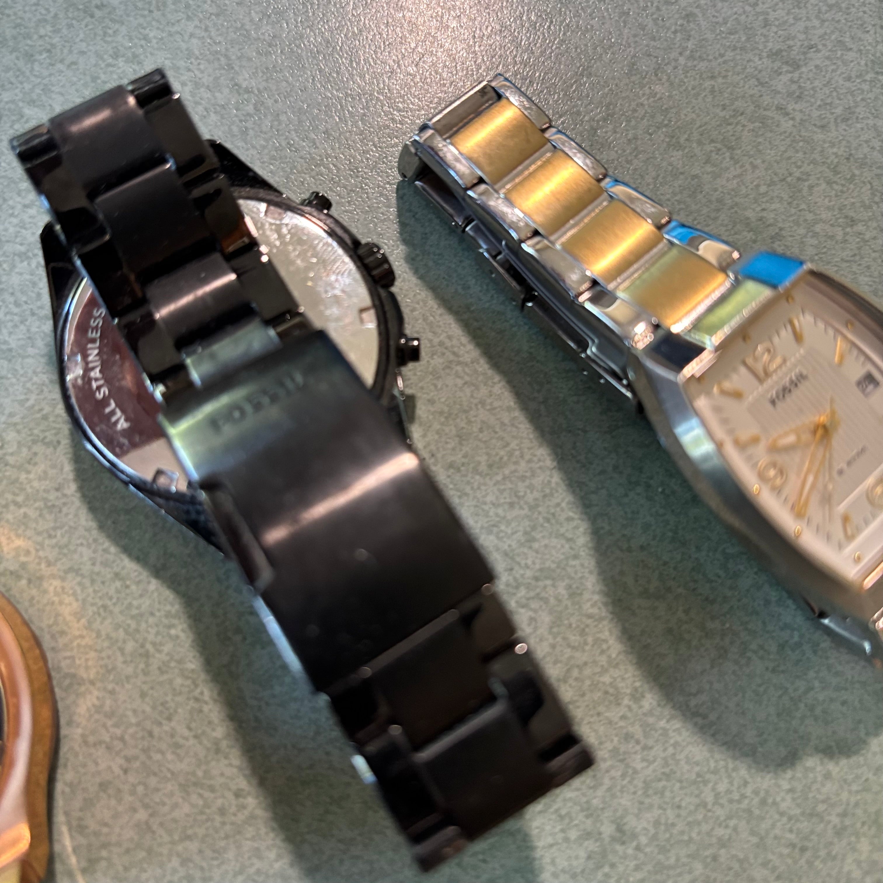 D102 Fossil Watches Grouping (metal bands)