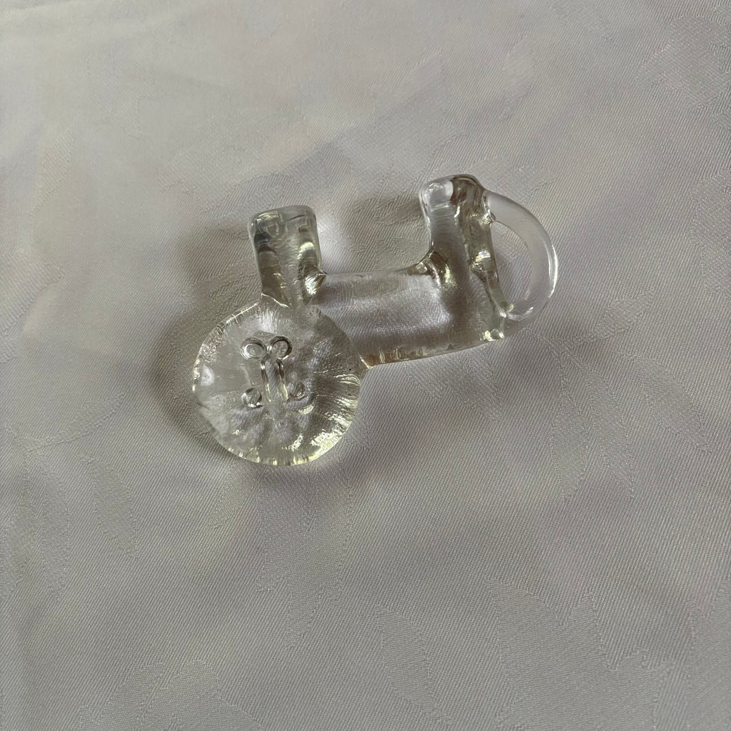 E109 Vintage Kosta Boda Lion clear crystal art glass vase and more grouping