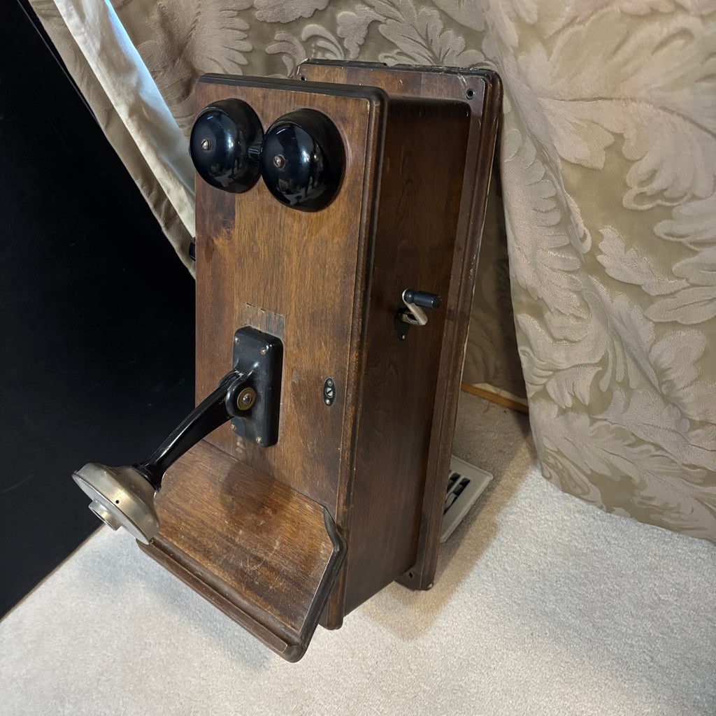 Y159 Antique Wooden Wall Phone