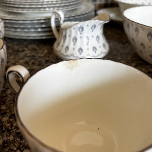 69 Piece Paragon Regency Print China (one teacup is chipped) - Z145