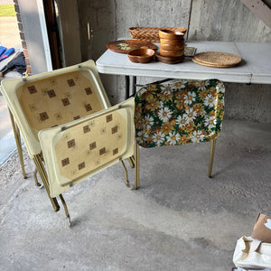 Vintage Grouping (5 TV Trays and Wooden Items) - M368