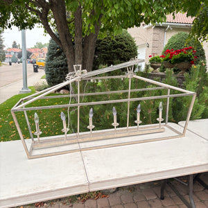 44.5” Long Modern Chrome Chandelier - O108