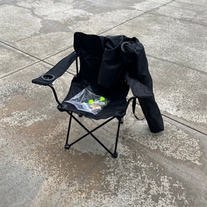 B531 Chair and golf balls
