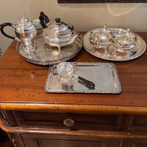 Vintage Silver Plated Grouping (Teapot, Coffee Pot and More) - M314