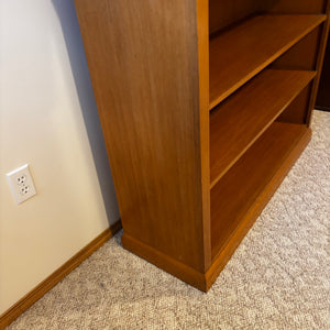 Mid Century Modern Wood Room Divider/Book Case with Plant Stand (some damage on top) - Z146