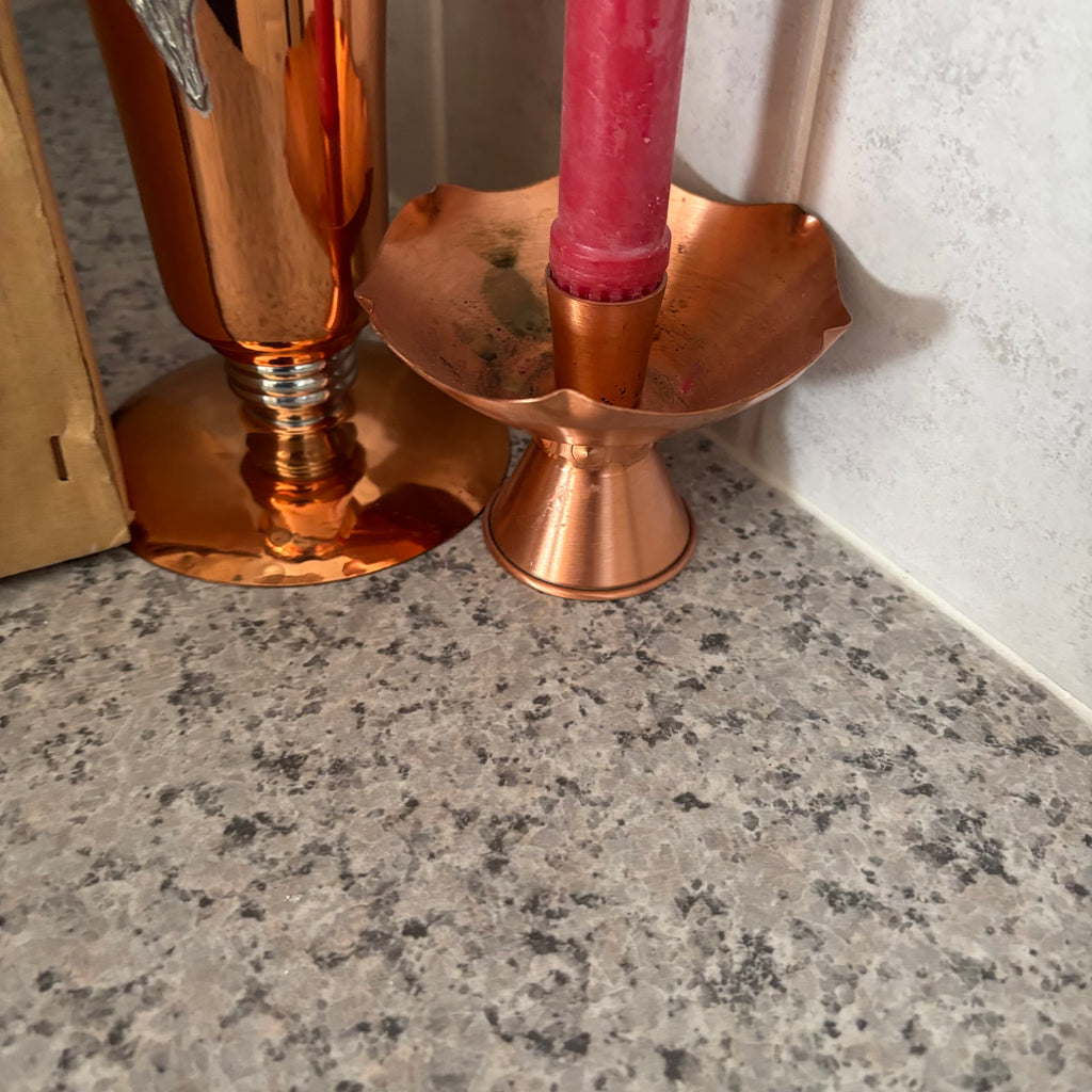 E883 Vintage Copper grouping (fondue and more)