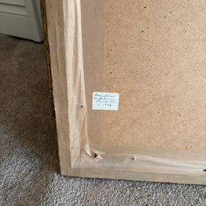 33" X 24" VINTAGE WALL MIRROR WITH CURVED FRAME - P239
