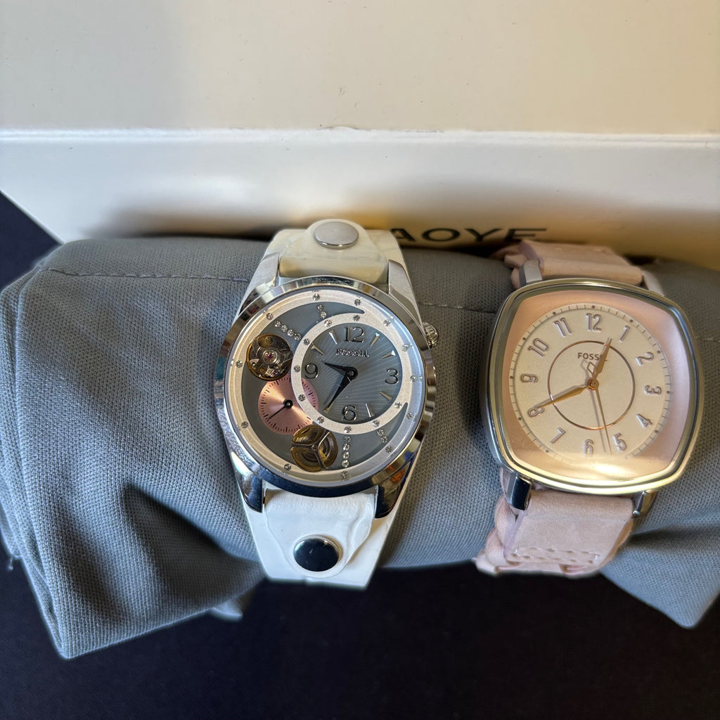 D101 Fossil Watches Grouping (leather bands)