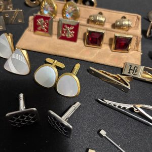 VIntage Cufflinks and Tie Clips - N305