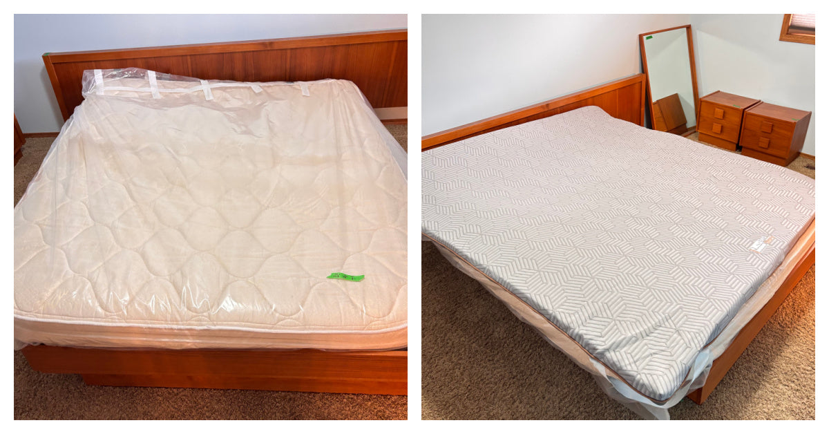 K330 King Size RV mattress with mattress topper