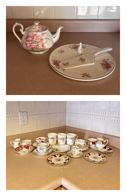 K367 Vintage China Grouping (various patterns)